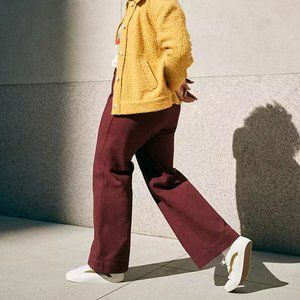 Madewell Emmett Slim Full Length Pants in Dark Cabernet